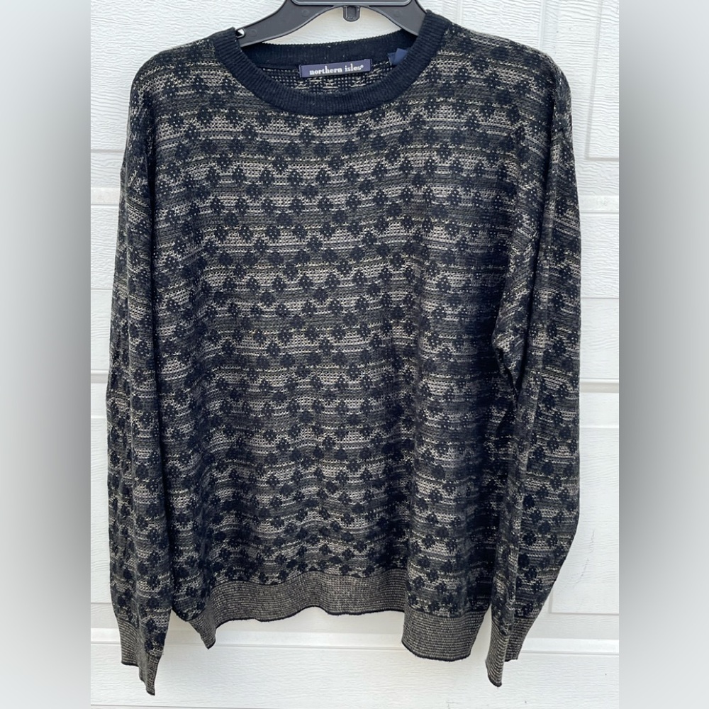 Northern Isles Men's Vintage Pullover Sweater grey Size L